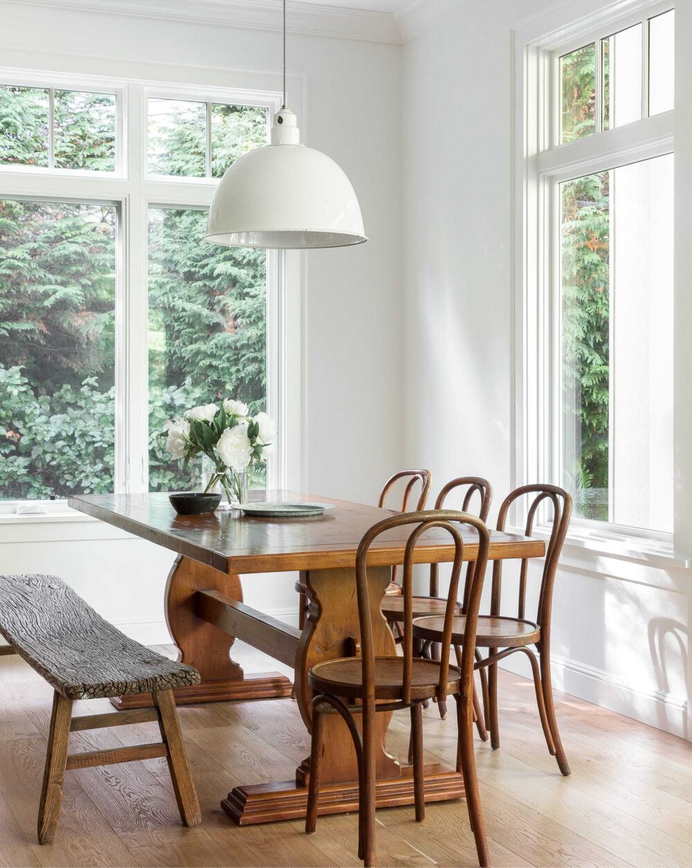 Modern farmhouse style shop dining table