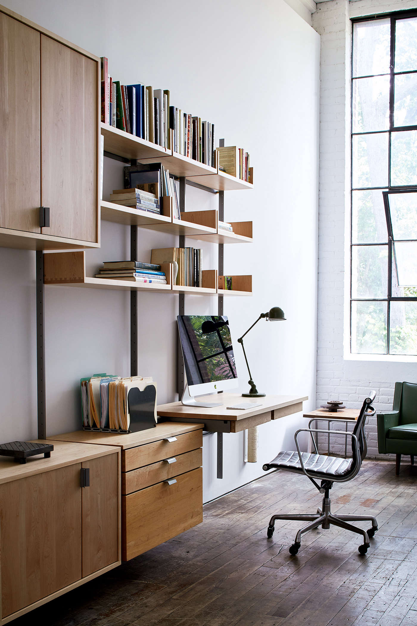 this is a modular system for a home office