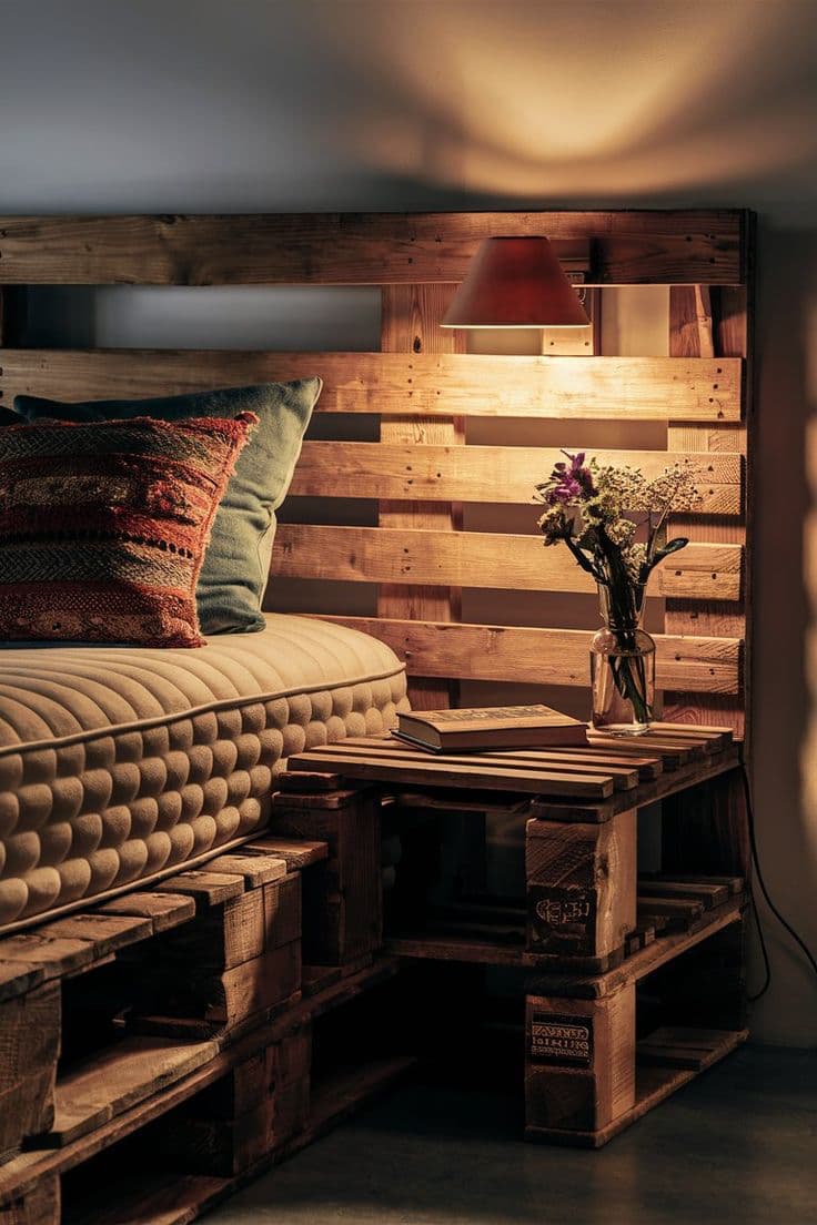 DIY pallet bed