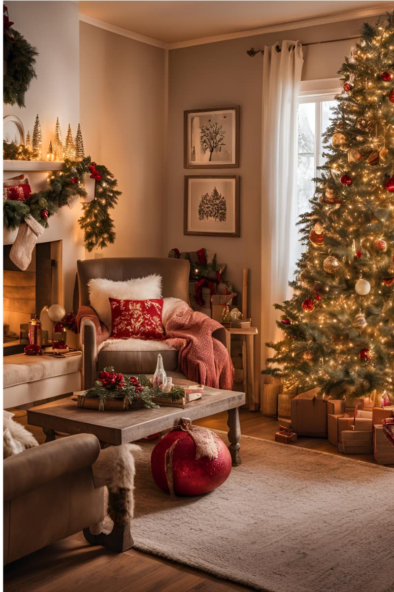Traditional decor for christmas