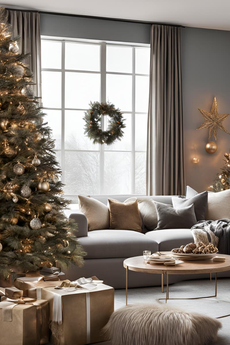 minimalistic decor for christmas